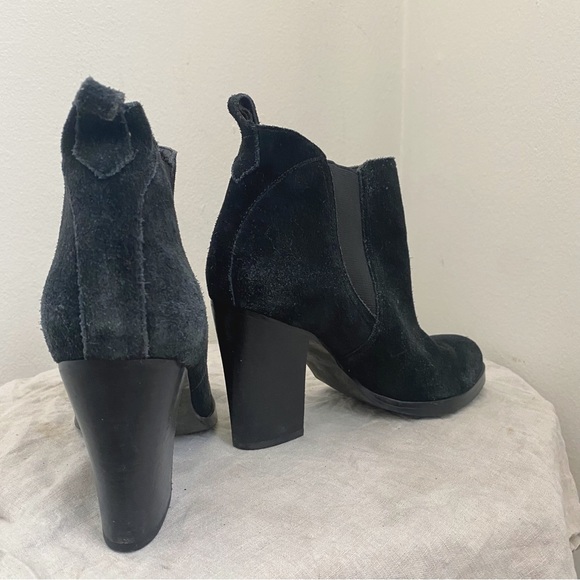 Marc Fisher • Saint Sueded Chelsea Boot in Black - Picture 2 of 11